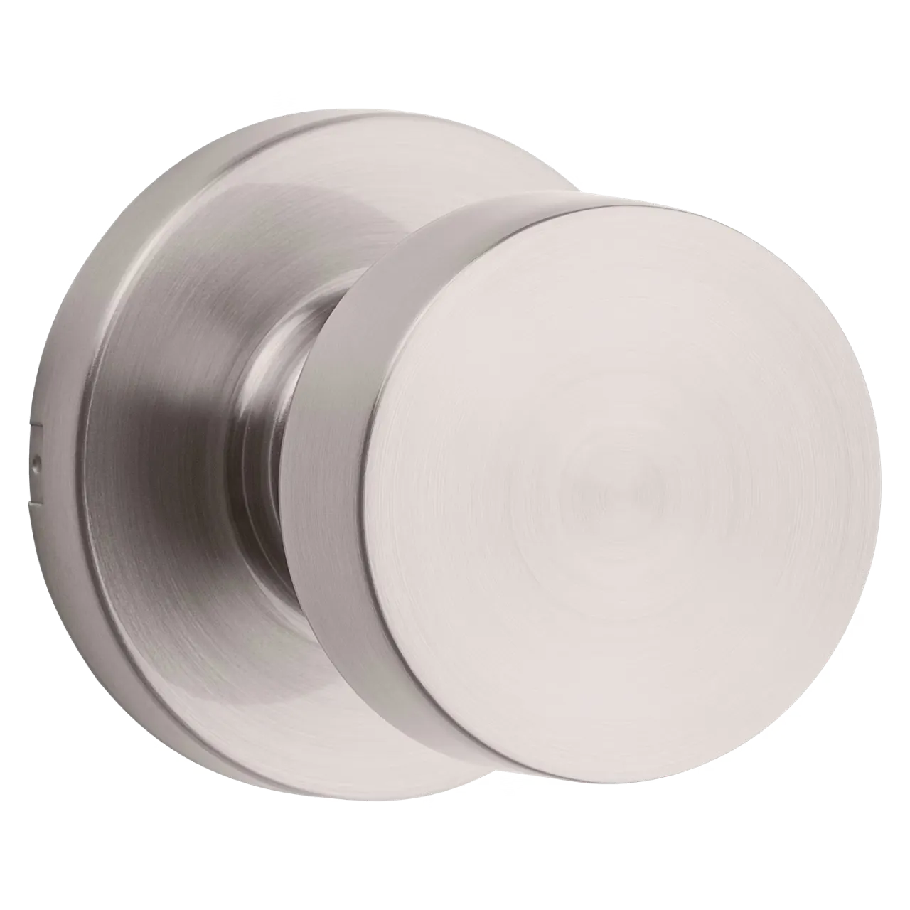 Bouton de porte intérieure Cambie Weiser, rosette ronde, nickel satiné – Boilan