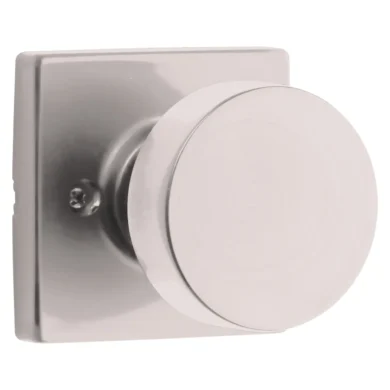 Bouton de porte intérieure Cambie Weiser, rosette carrée, nickel satiné – Boilan