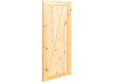 Porte style grange en bois #8531