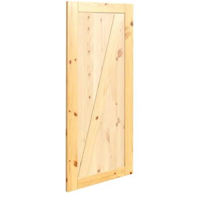 Porte style grange en bois #8531