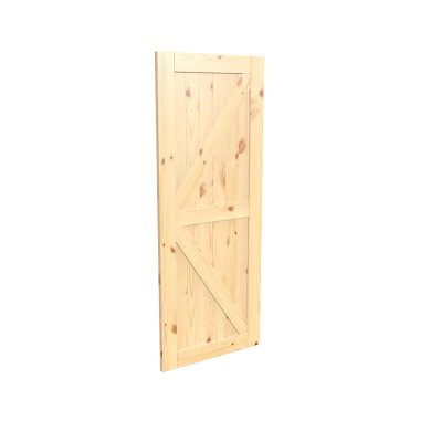Porte style grange en bois #8534