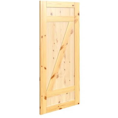 Porte style grange en bois #8541