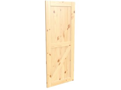 Porte style grange en bois #8542