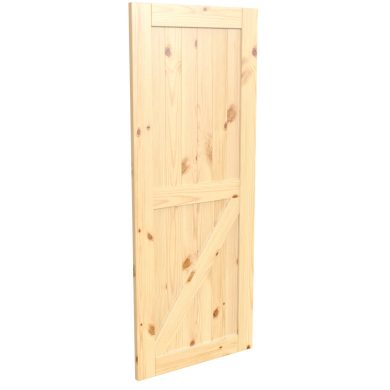 Porte style grange en bois #8542