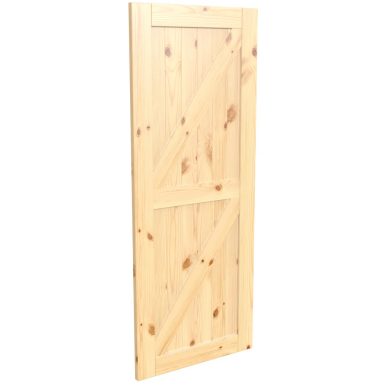 Porte style grange en bois #8543