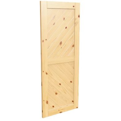 Porte style grange en bois #8547