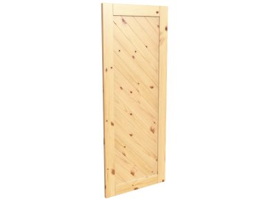Porte style grange en bois #8549