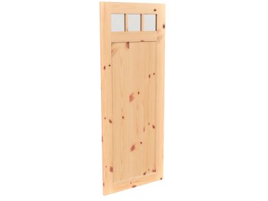 Porte style grange en bois #8551