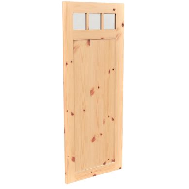 Porte style grange en bois #8551