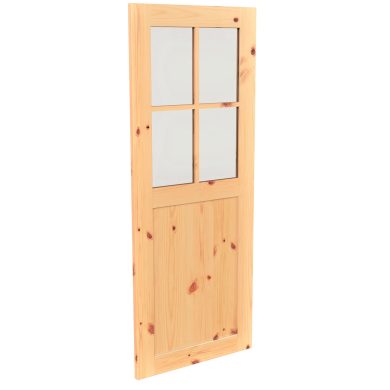 Porte style grange en bois #8552